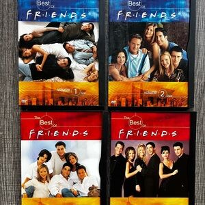Friends The TV Show "The Best Of Friends" Fan Favorites Volumes 1, 2, 3, 4 DVD
